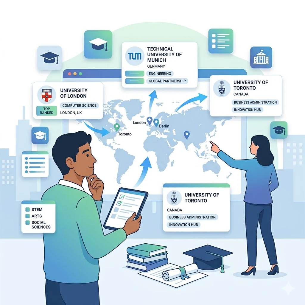 University & Program Selection