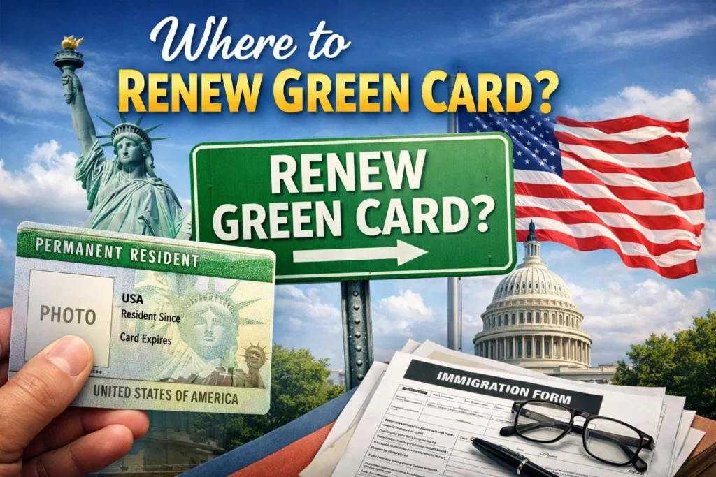 where to renew green card